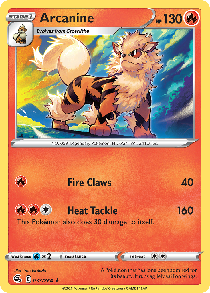 Arcanine (33/264) - Fusion Strike (FST)
