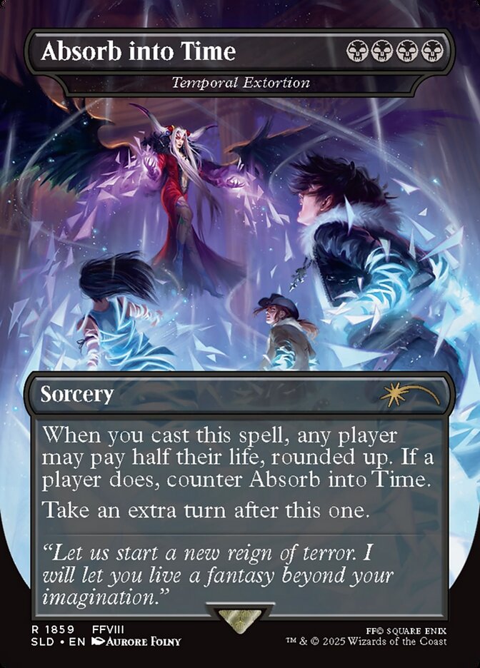 Absorb into Time - Temporal Extortion (1859) - Secret Lair Drop (SLD)