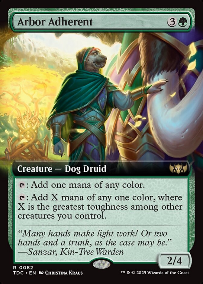 Arbor Adherent (82) - Tarkir: Dragonstorm Commander (TDC)