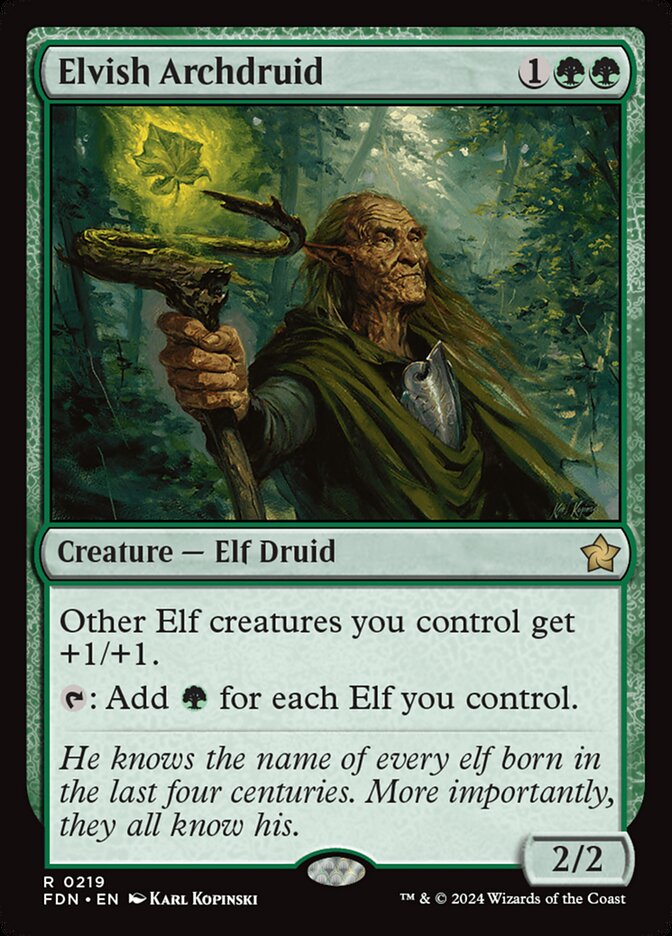 Elvish Archdruid (219) - Foundations (FDN)
