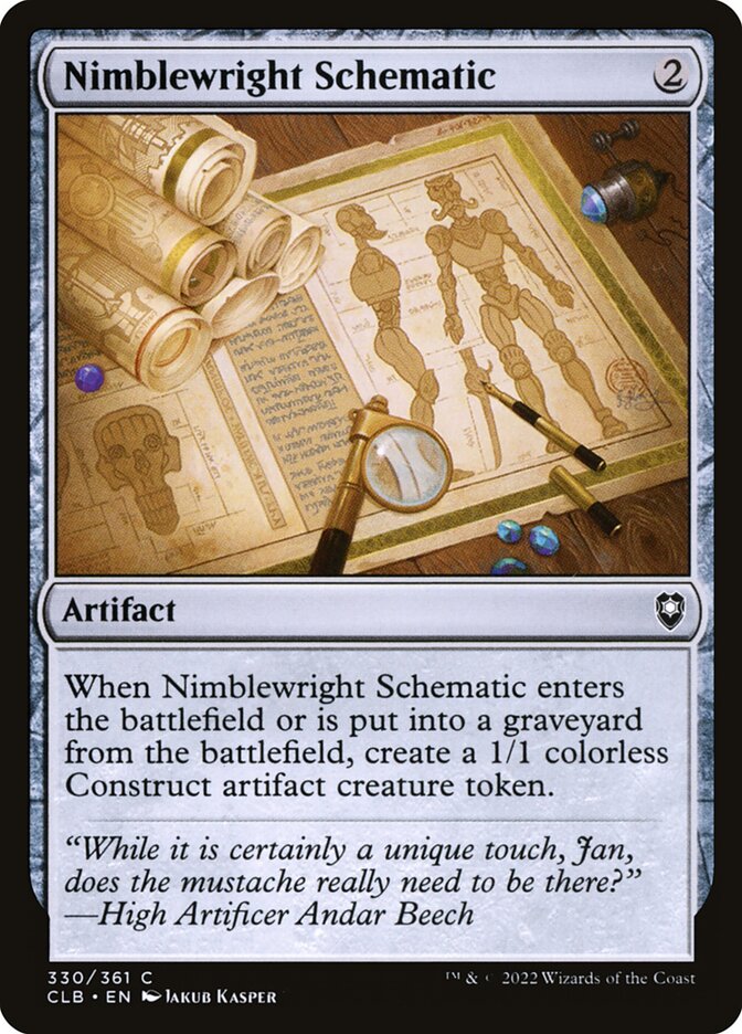 Nimblewright Schematic (330) - Commander Legends: Battle for Baldur's Gate (CLB)