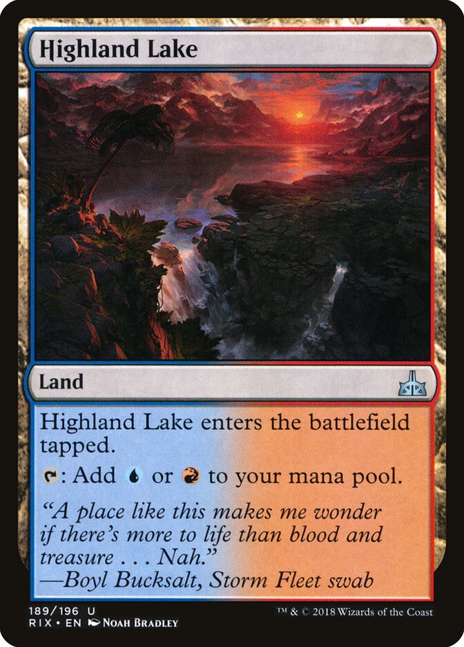 Highland Lake (189) - Rivals of Ixalan (RIX)
