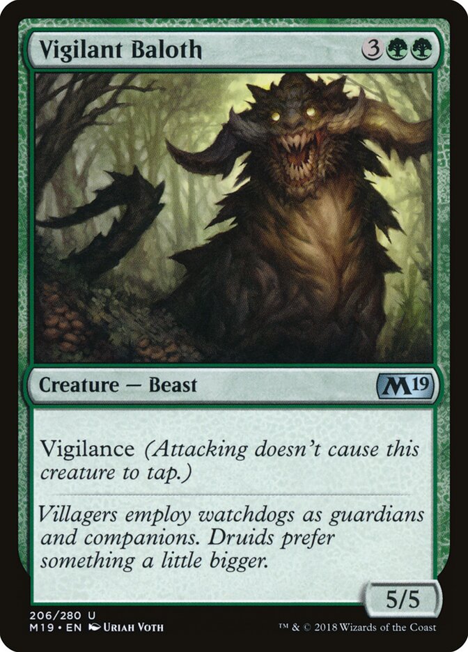 Vigilant Baloth (206) - Core Set 2019 (M19)