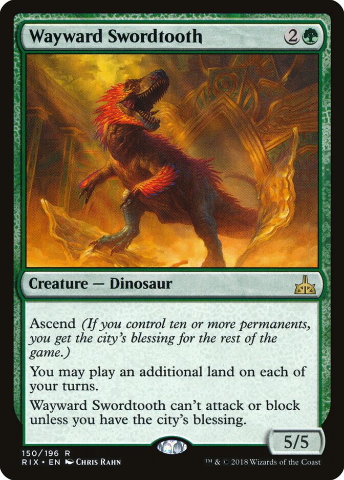 Wayward Swordtooth (150) - Rivals of Ixalan (RIX)