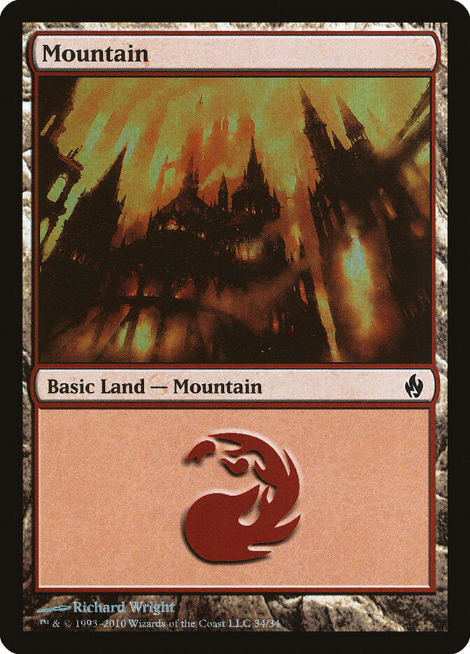 Mountain (34) - Premium Deck Series: Fire and Lightning (PD2)