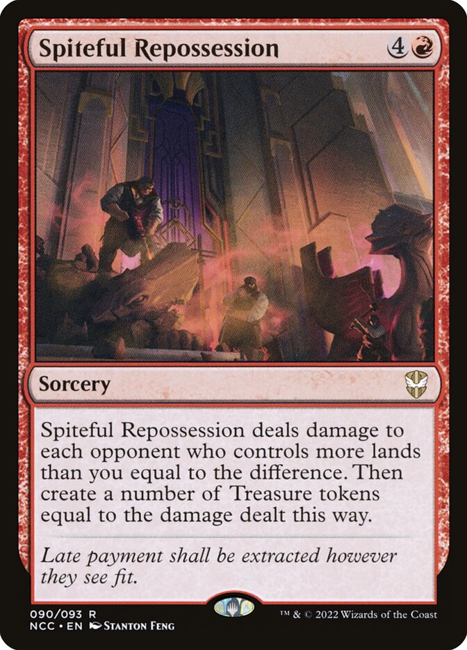 Spiteful Repossession (90) - New Capenna Commander (NCC)