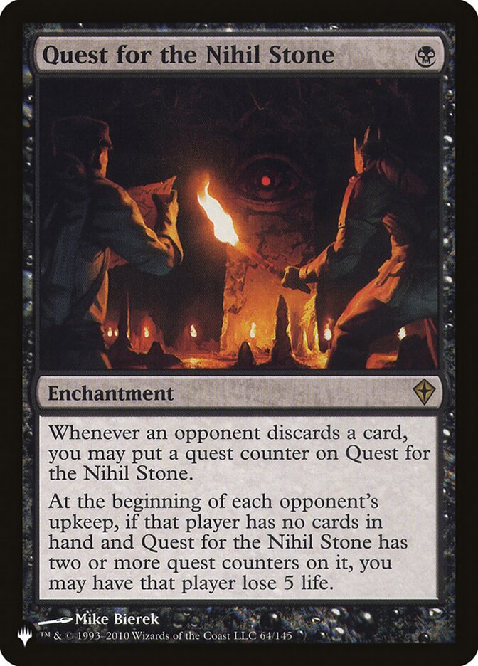 Quest for the Nihil Stone (WWK-64) - The List (PLST)