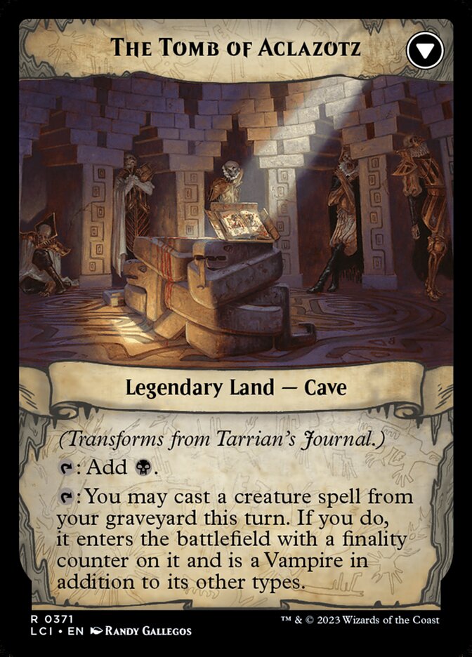 Tarrian's Journal // The Tomb of Aclazotz (371) - The Lost Caverns of Ixalan (LCI)