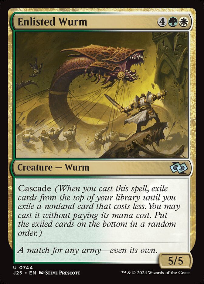 Enlisted Wurm (744) - Foundations Jumpstart (J25)