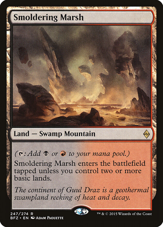 Smoldering Marsh (247) - Battle for Zendikar (BFZ)