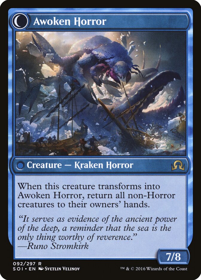 Thing in the Ice // Awoken Horror (92) - Shadows over Innistrad (SOI)