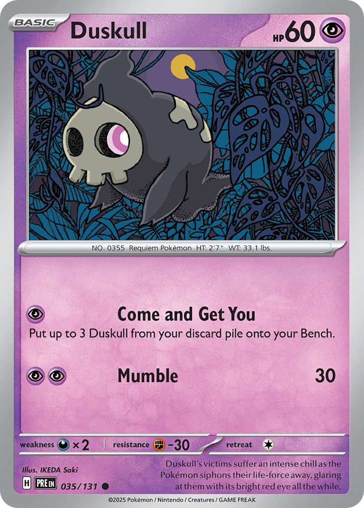 Duskull (35/131) - Prismatic Evolutions (PRE)