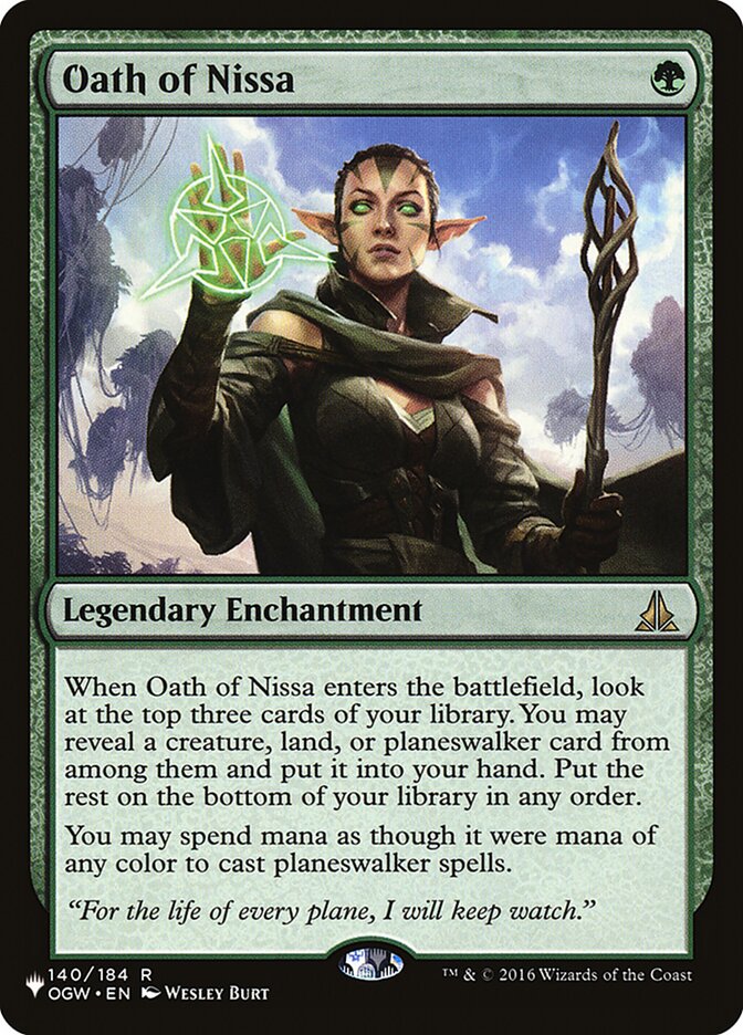 Oath of Nissa (OGW-140) - The List (PLST)