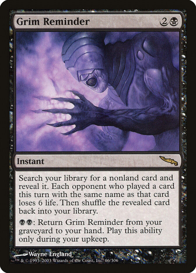 Grim Reminder (66) - Mirrodin (MRD)