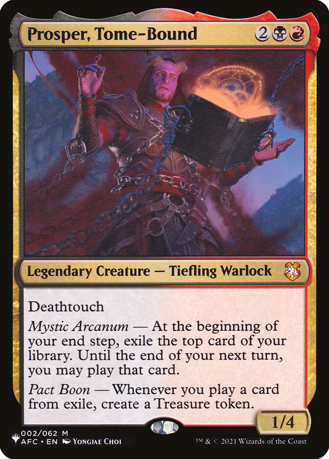 Prosper, Tome-Bound (AFC-2) - The List (PLST)
