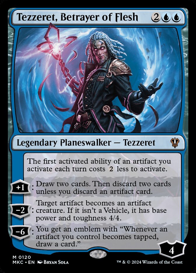 Tezzeret, Betrayer of Flesh (120) - Murders at Karlov Manor Commander (MKC)