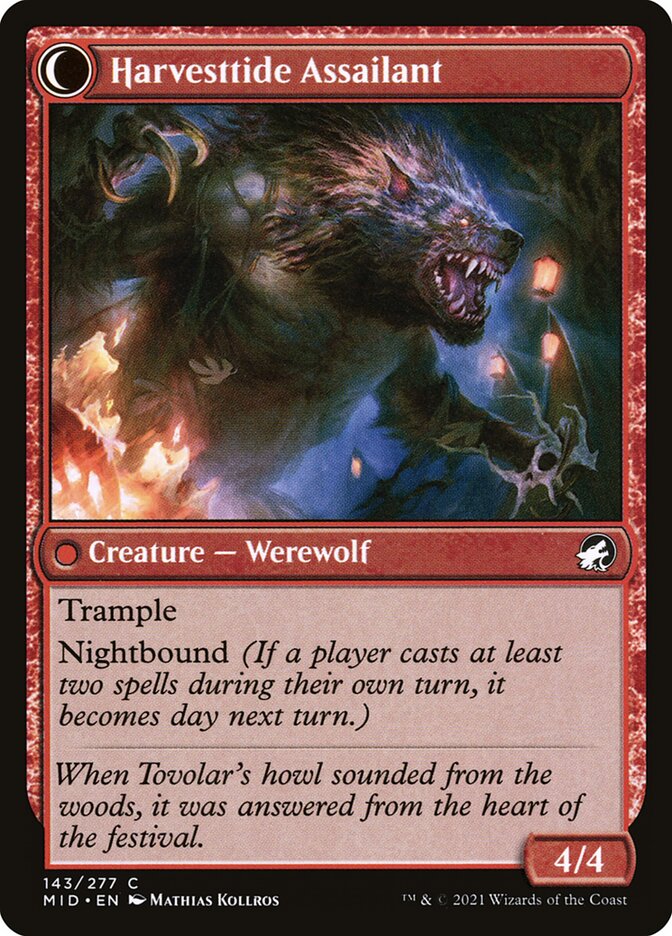 Harvesttide Infiltrator // Harvesttide Assailant (143) - Innistrad: Midnight Hunt (MID)