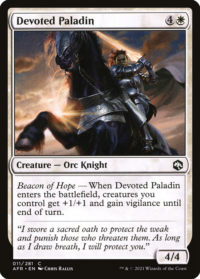 Devoted Paladin (11) - Adventures in the Forgotten Realms (AFR)
