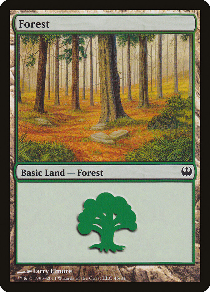Forest (45) - Duel Decks: Knights vs. Dragons (DDG)