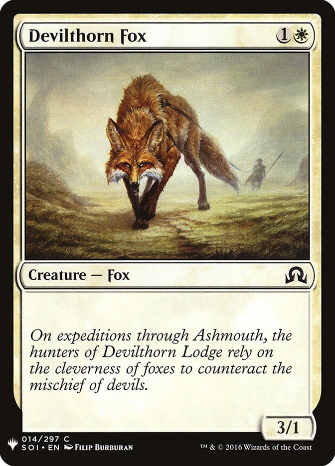 Devilthorn Fox (SOI-14) - The List (PLST)
