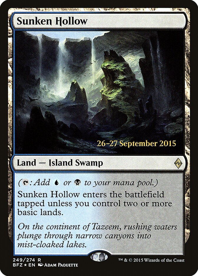Sunken Hollow (249s) - Battle for Zendikar Promos (PBFZ)