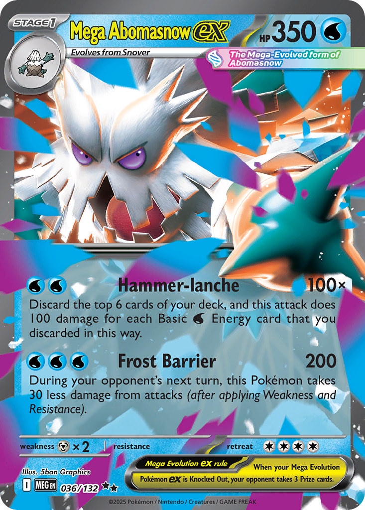 Mega Abomasnow ex (36/132) - Mega Evolution (MEG)