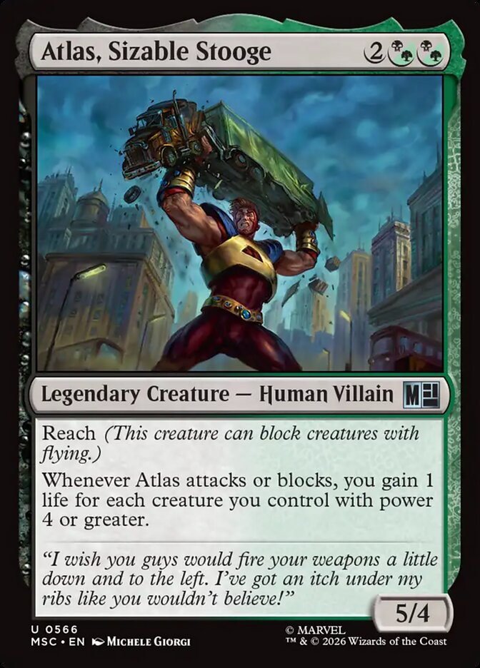 Atlas, Sizable Stooge (566) - Marvel Super Heroes Commander (MSC)