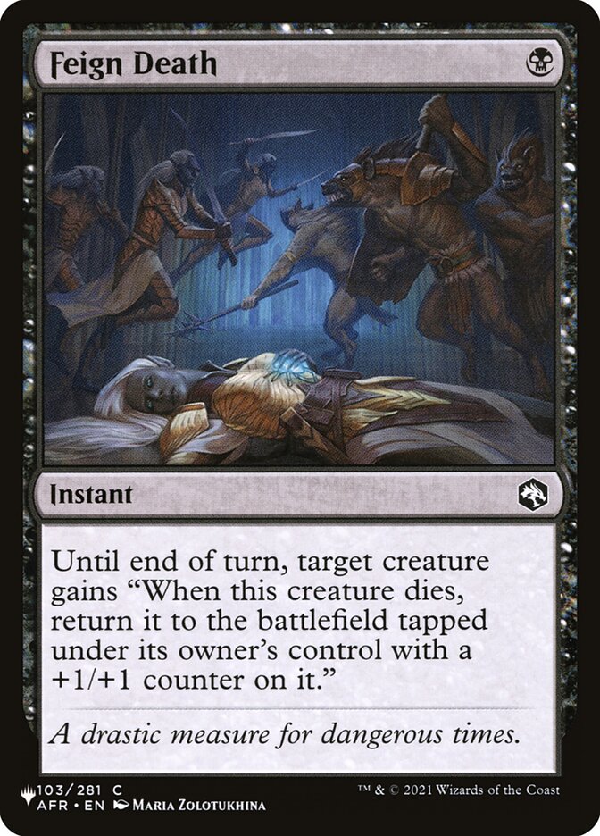 Feign Death (AFR-103) - The List (PLST)