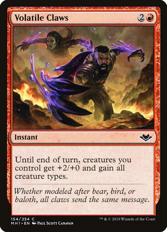 Volatile Claws (154) - Modern Horizons (MH1)