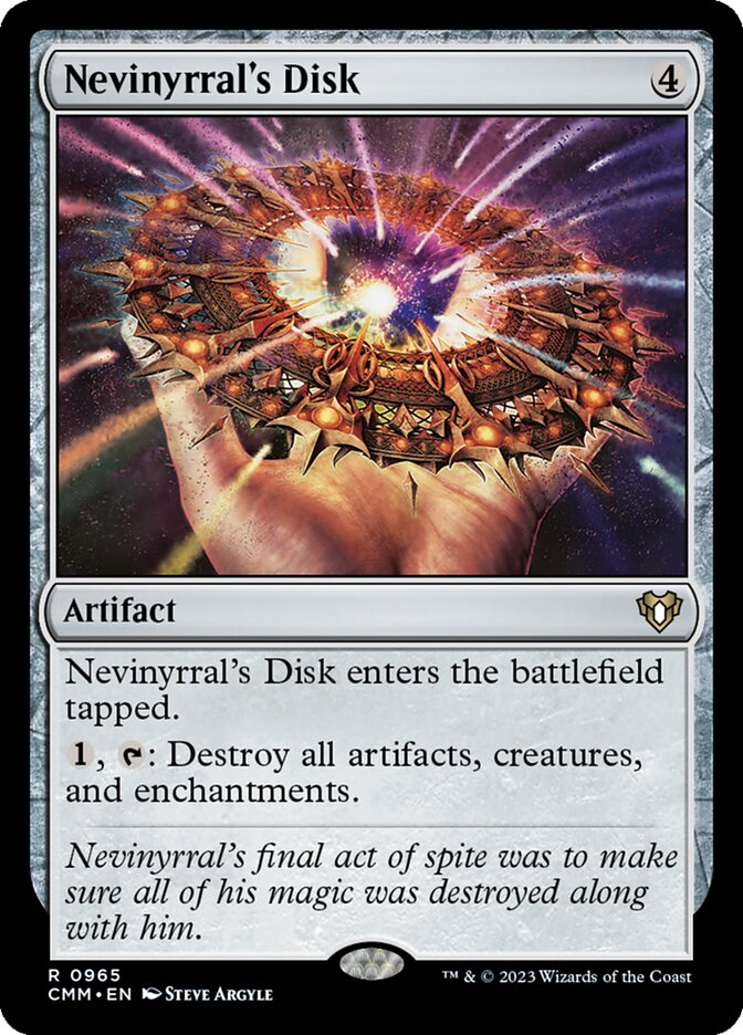Nevinyrral's Disk (965) - Commander Masters (CMM)