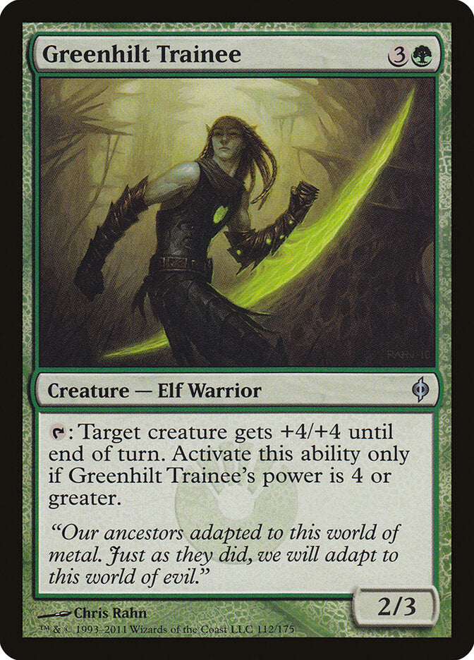 Greenhilt Trainee (112) - New Phyrexia (NPH)