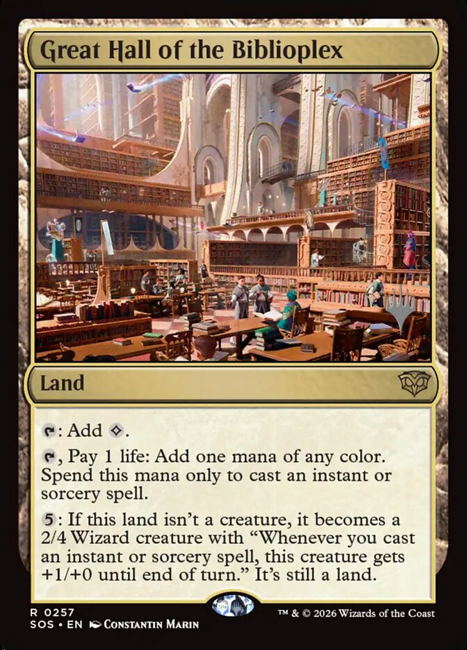 Great Hall of the Biblioplex (257p) - Secrets of Strixhaven Promos (PSOS)
