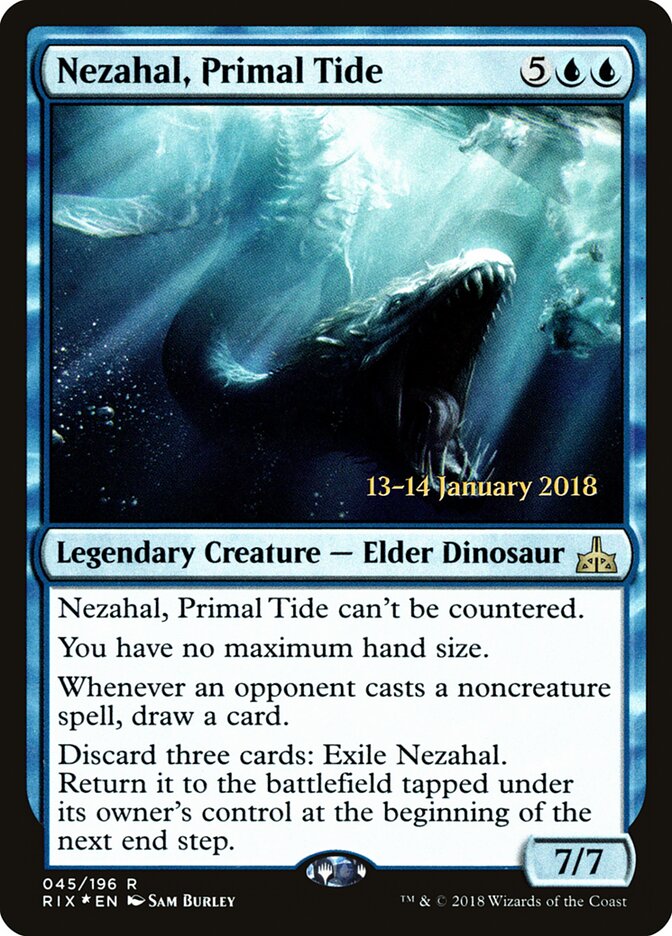 Nezahal, Primal Tide (45s) - Rivals of Ixalan Promos (PRIX)