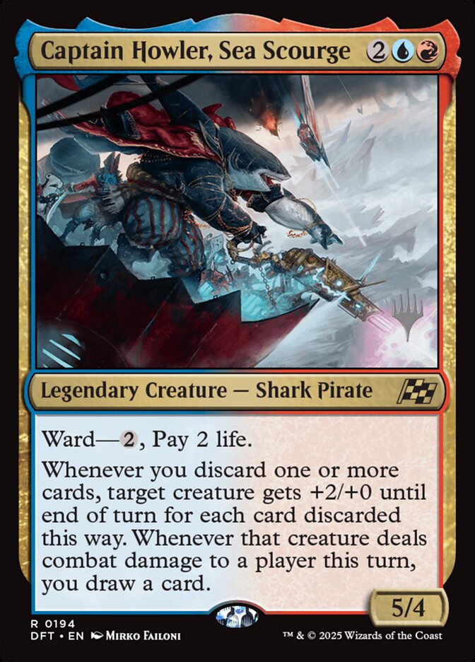 Captain Howler, Sea Scourge (194p) - Aetherdrift Promos (PDFT)