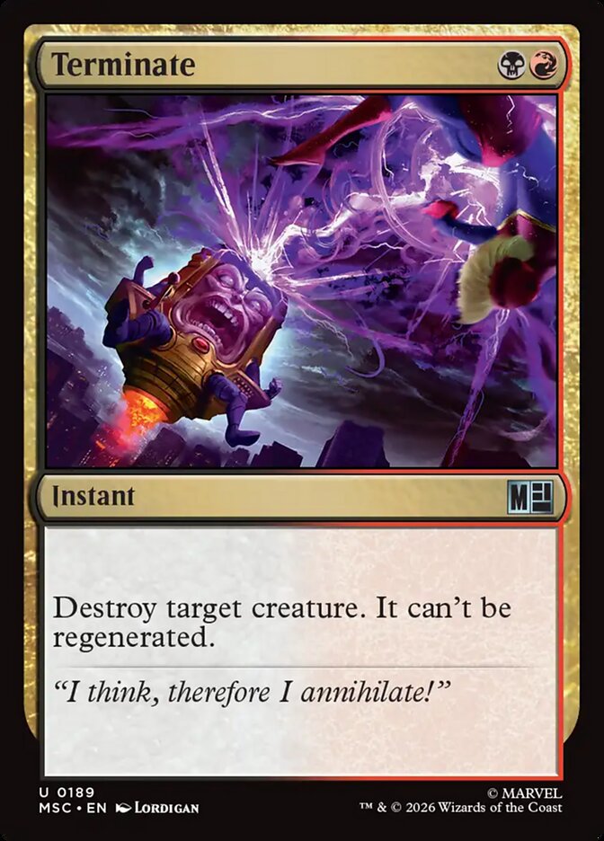 Terminate (189) - Marvel Super Heroes Commander (MSC)