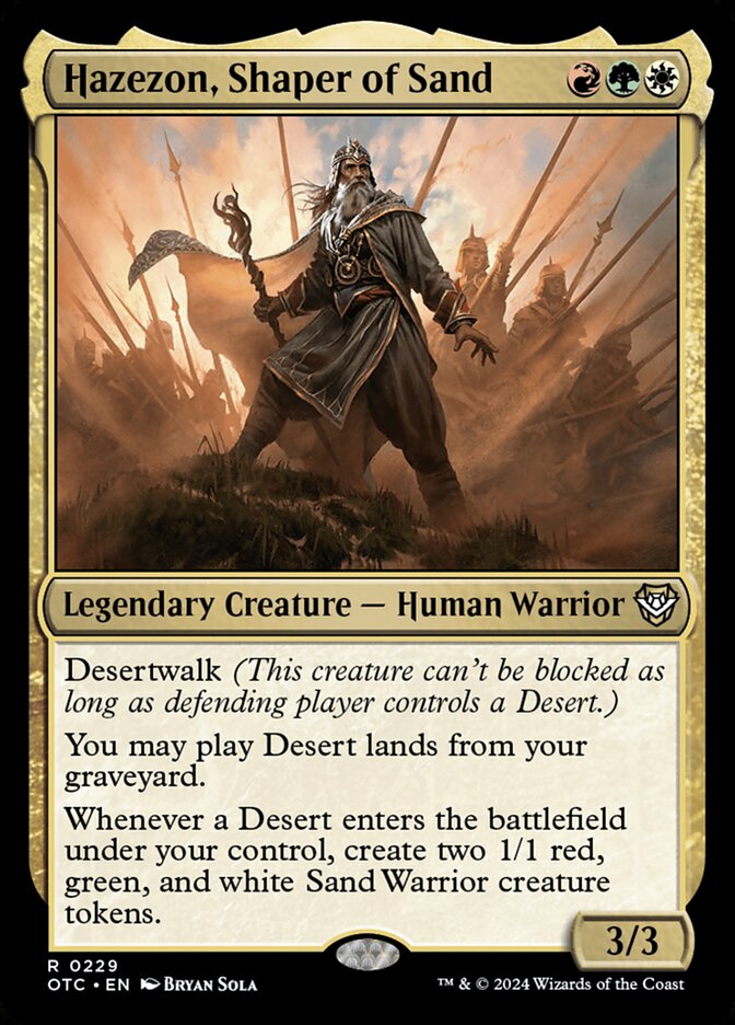Hazezon, Shaper of Sand (229) - Outlaws of Thunder Junction Commander (OTC)