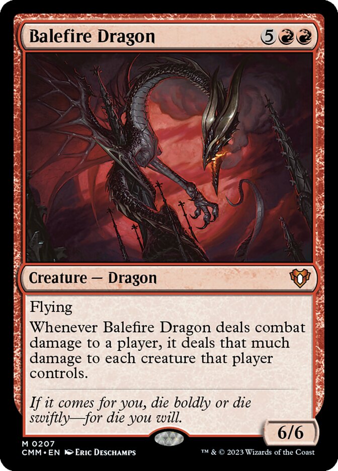 Balefire Dragon (207) - Commander Masters (CMM)