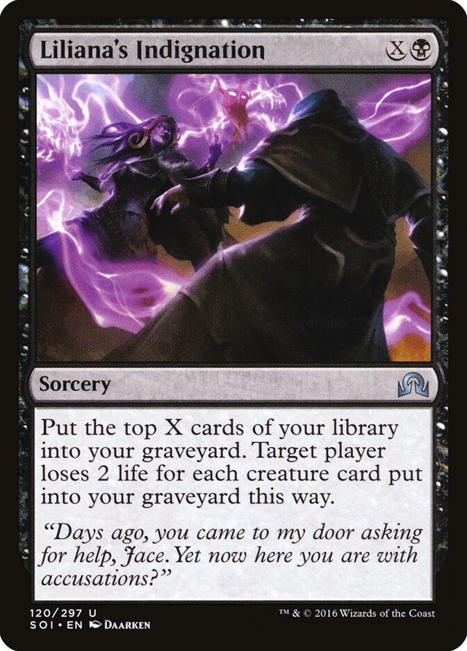 Liliana's Indignation (120) - Shadows over Innistrad (SOI)