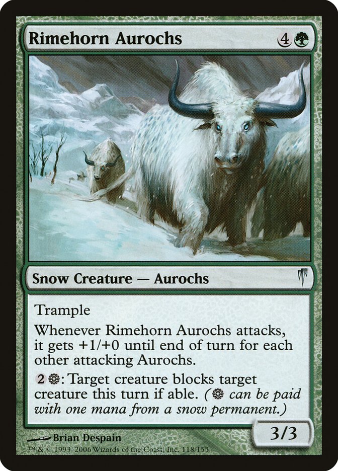 Rimehorn Aurochs (118) - Coldsnap (CSP)