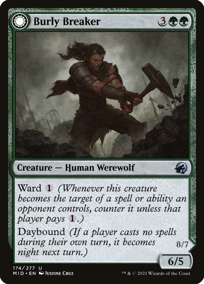 Burly Breaker // Dire-Strain Demolisher (174) - Innistrad: Midnight Hunt (MID)