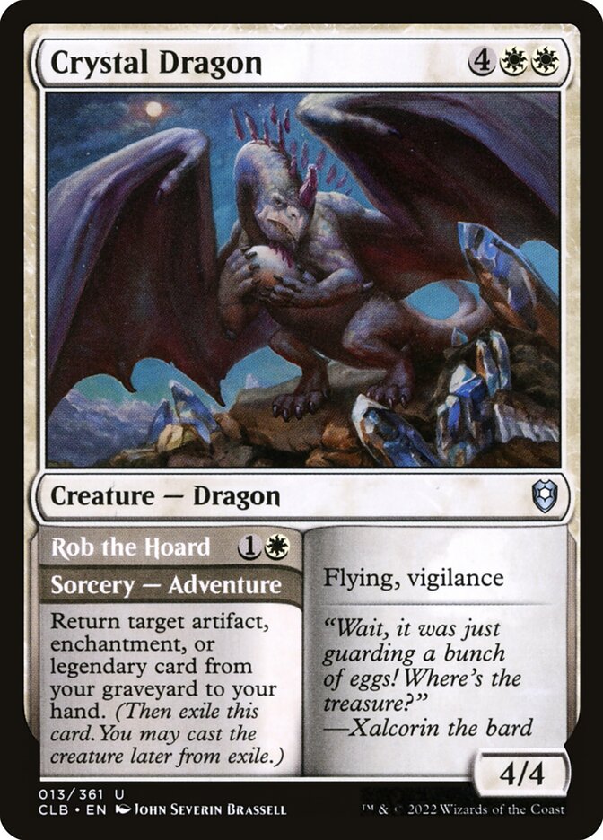 Crystal Dragon // Rob the Hoard (13) - Commander Legends: Battle for Baldur's Gate (CLB)