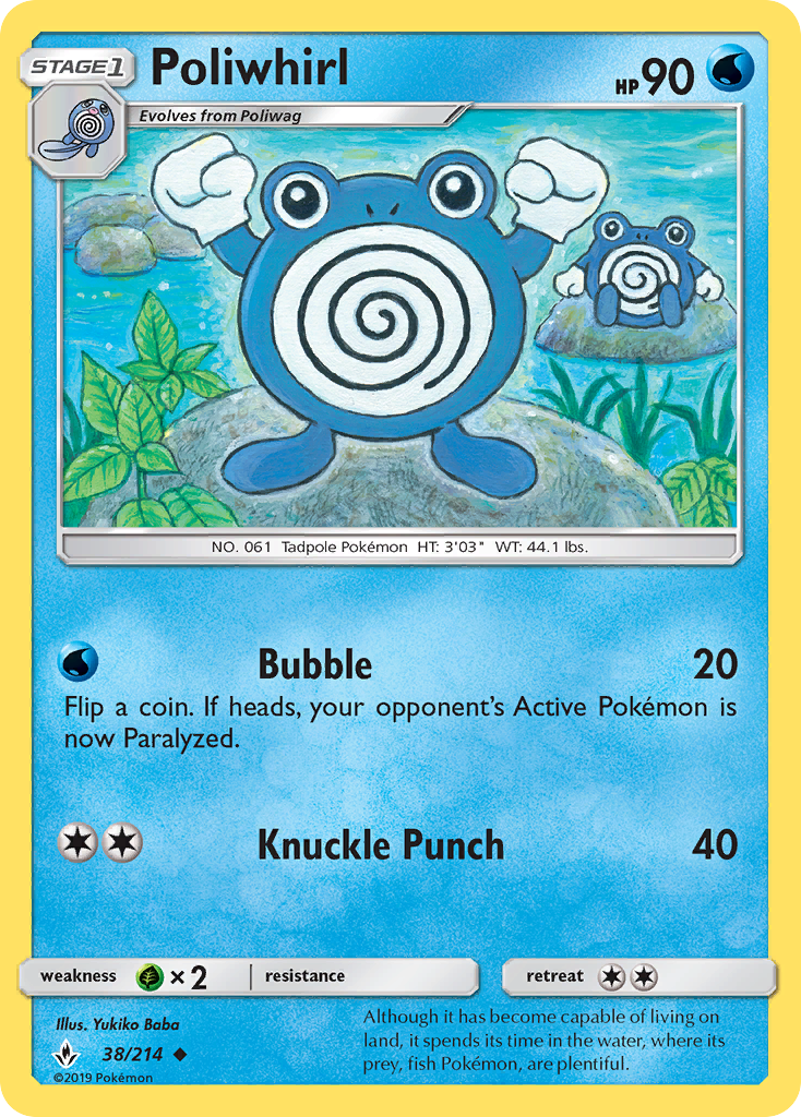 Poliwhirl (38/214) - Unbroken Bonds (UNB)