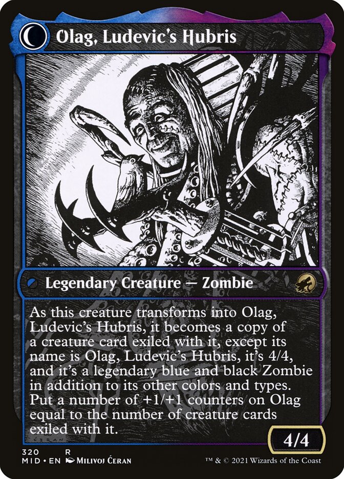 Ludevic, Necrogenius // Olag, Ludevic's Hubris (320) - Innistrad: Midnight Hunt (MID)