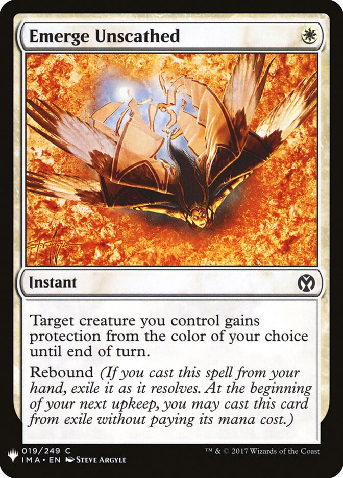 Emerge Unscathed (IMA-19) - The List (PLST)