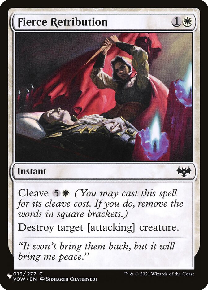 Fierce Retribution (VOW-13) - The List (PLST)