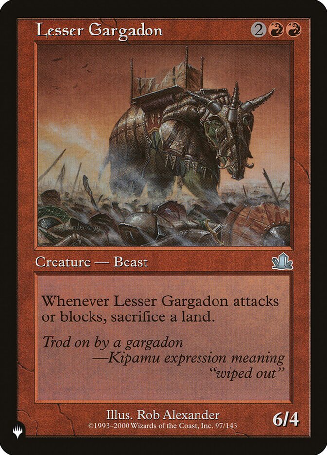Lesser Gargadon (PCY-97) - The List (PLST)