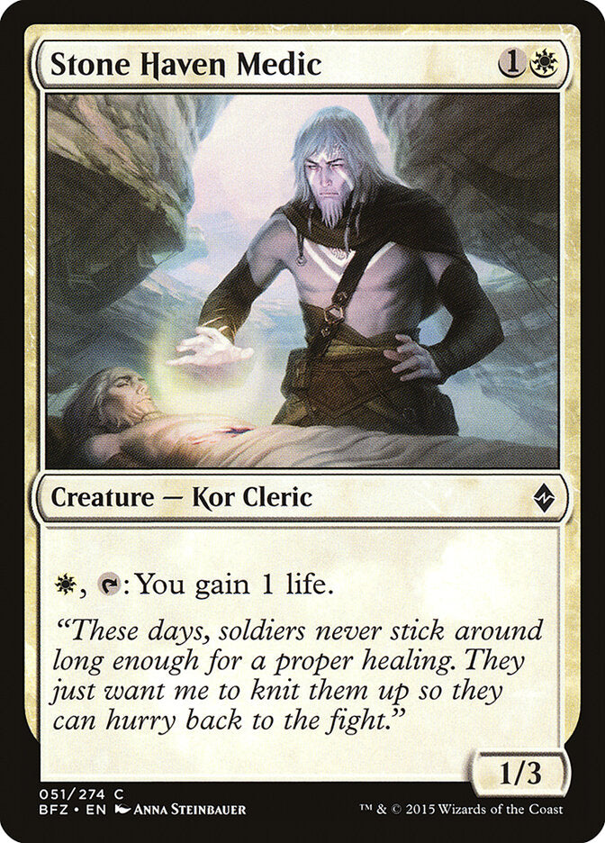 Stone Haven Medic (51) - Battle for Zendikar (BFZ)