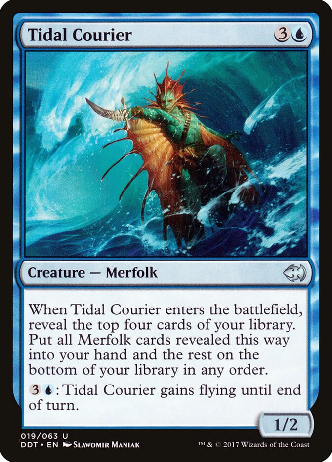 Tidal Courier (19) - Duel Decks: Merfolk vs. Goblins (DDT)