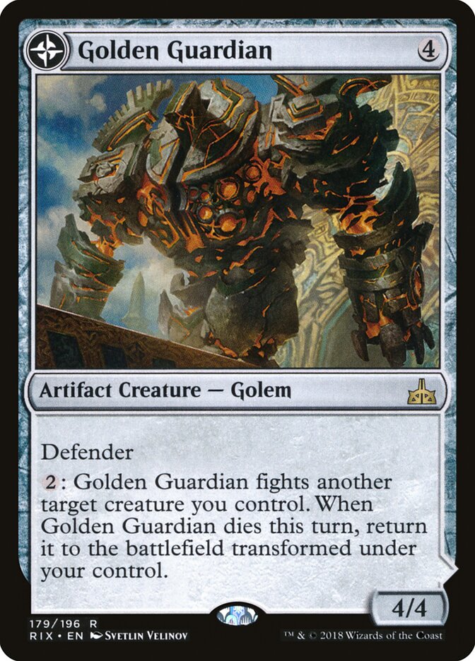 Golden Guardian // Gold-Forge Garrison (179) - Rivals of Ixalan (RIX)