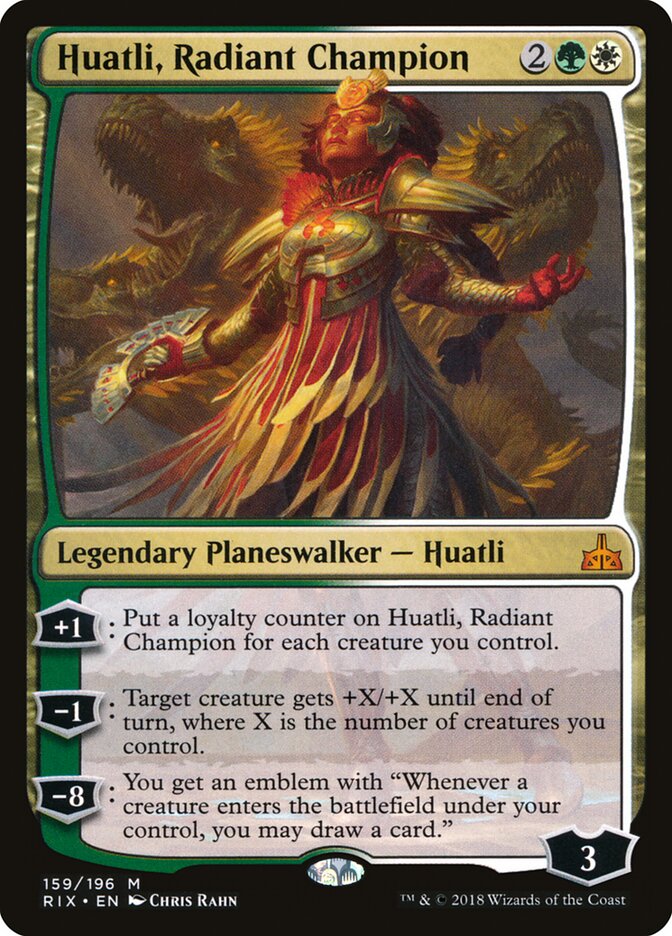 Huatli, Radiant Champion (159) - Rivals of Ixalan (RIX)